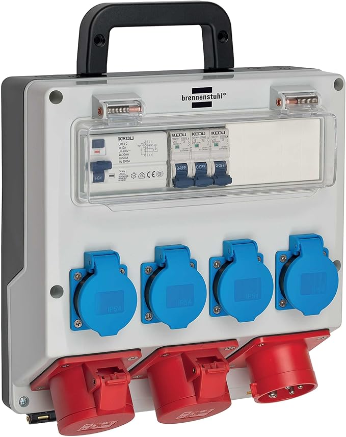 brennenstuhl 壁挂式 ip44(壁挂式配电器 16a,带fi 人力保护开关 30ma